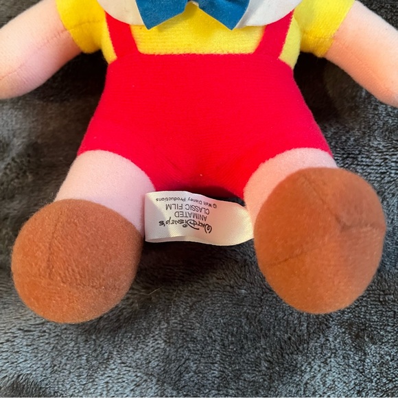 Disney Pinocchio Plush Stuffed Doll Toy Animated Classic Film 8" 1980 Vintage - Picture 3 of 6